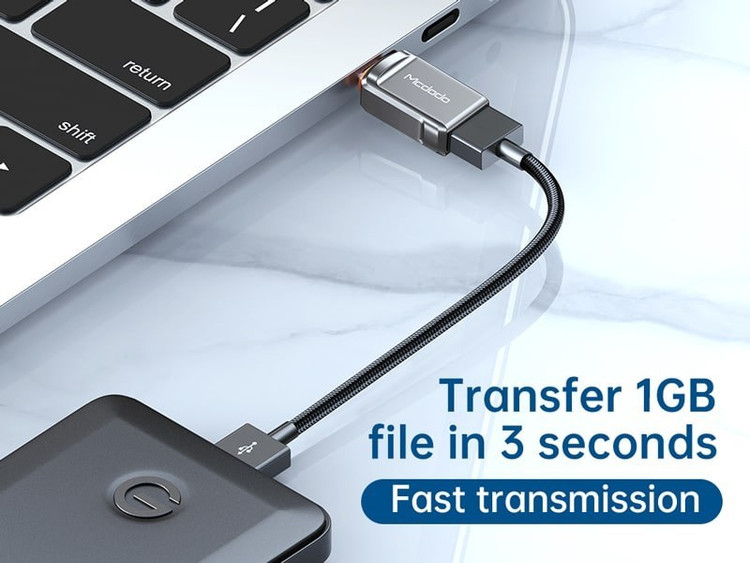 مبدل OTG مک دودو مدل OT-8730 USB-C به USB-A 3.0