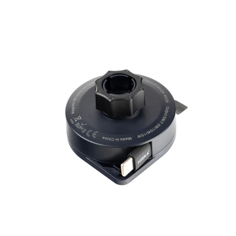 پایه نگهدارنده و شارژر وایرلس هیسکا مدل HK-2353W ظرفیت ۱۵ وات