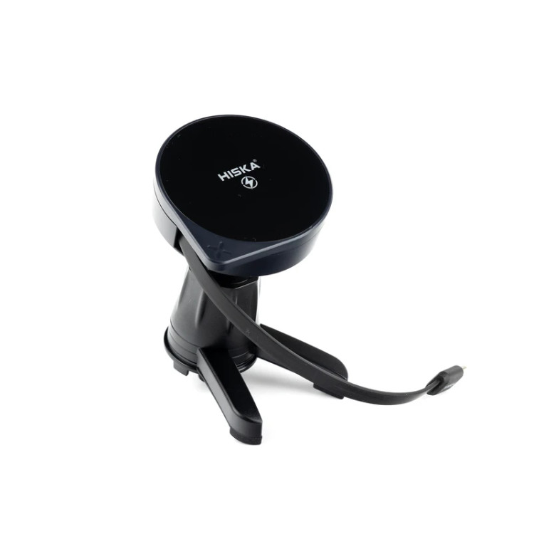 پایه نگهدارنده و شارژر وایرلس هیسکا مدل HK-2353W ظرفیت ۱۵ وات