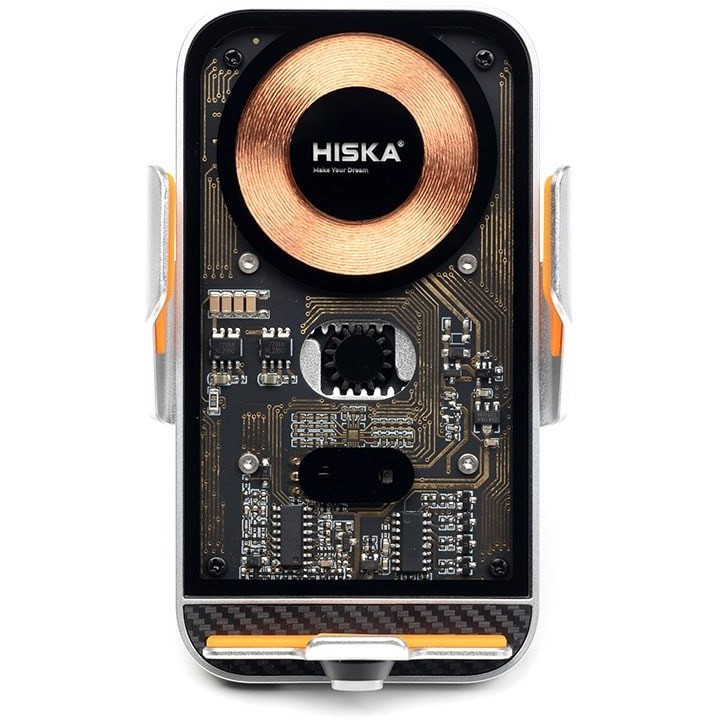 پایه نگهدارنده و شارژر بی سیم هیسکا مدل HK-2351W ظرفیت ۱۵ وات